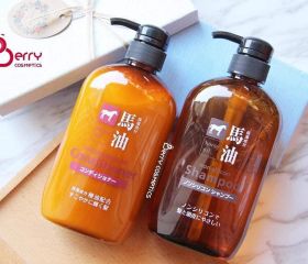 dau-goi-xa-mo-ngua-horse-oil-non-silicon-kumano-cosmetics-japan