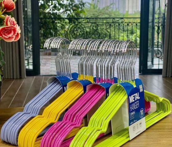Set 10 móc phơi quần áo inox Metal Lock&Lock 