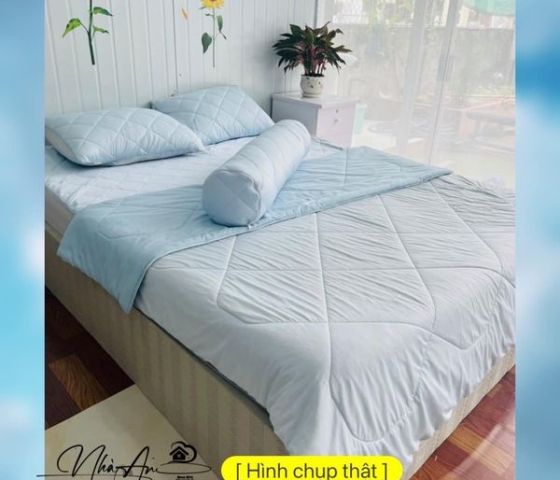 Trọn bộ chăn - ga - vỏ gối mát xuất nhật
